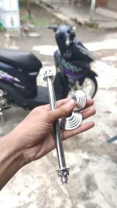iconblue88 SATUAN AS RODA DEPAN MOTOR PROBOLT CHROME MOTOR HONDA YAMAHA MATIC MIO FINO XEON MIO J BEAT FI SCOOPY VARIO 110 BEAT ESP