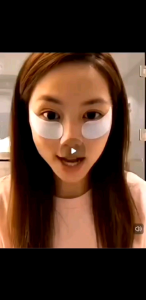 Korean dark circle fine line firming improvement eye bag removal eye mask smoky