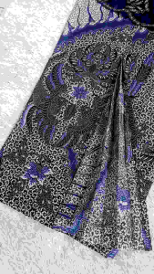 Satu Set Kebaya Bali Bordir Lengan Pecahrok Wiru