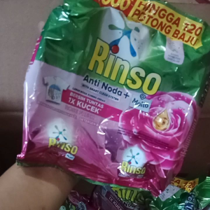 (3pack) Rinso Deterjen Bubuk 5000 An 195 Gram