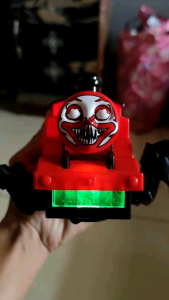 Mainan Kepala Kereta Laba Laba light and Sound