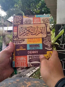 Al Quran Custom Nama Tema Coffee Vintage Dewasa Ukuran A5