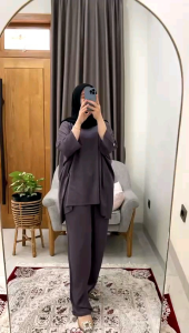 Setelan Wanita Noni Dress SALMA / daster arab / gamis murah