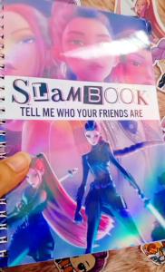Huntrix k-pop demon hunters Slam book Autograph Notebook for friendship a6 size