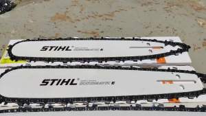 บาร์เลื่อยยนต์ บาร์โซ่ บาร์เลื่อยโซ่ บาร์หัวเลส บาร์หัวเลเซอร์ บาร์ บาร์เลื่อย 16 นิ้ว พร้อมโซ่เล็ก 3/8P ฟันเล็ก สติล