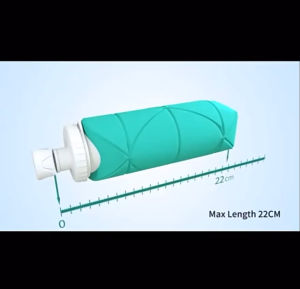 silicone diamond folding water bottle sports kettle outdoor travel portable