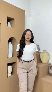 Shara Pants Paraguay Permium Free Belt/Ikat Pinggang-Celana Pensil Standar Jumbo Panjang Dewasa Nyaman Tebal Anti Kusut Katun Melar