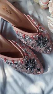 SELOP PENGANTIN HEELS 5CM TAHU MARWAH SALEM SERIES / SEPATU PENGANTIN