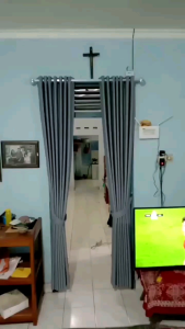 Gorden Blackout Import Polos Smokring 12 Ring Jendela Pintu Kamar Ruang Tamu Minimalis Gorden Idaman