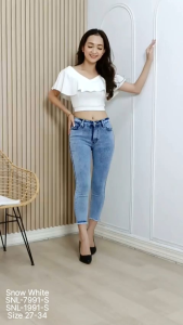 Celana Jeans Skinny 7/9 Cropped Rawis 27-34