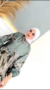 Atasan Blus Batik Halus Ukuran M L XL XXL Resleting Depan Busui Friendly