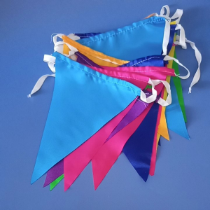 Bendera Segitiga Renteng /Bendera Hias/Bunting Flag Warna warni