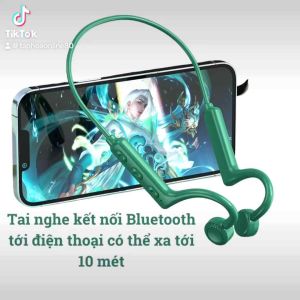 Tai nghe bluetooth không dây truyền âm thanh qua xương tai nghe không dây cho thể thao chạy bộ xe đạp