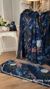 Mukena Dalanova Hulya Free Sajadah Mukena Katun Printing Adem Jumbo