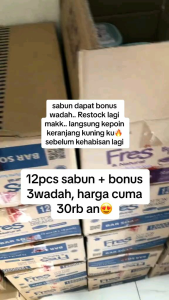 3Tepak - Fres n Natural Sabun Batang 76gr Free Tepak