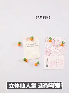 Magnet Kulkas Kaktus Mini Tempelan Kertas Catatan Dekorasi Kulkas 3W0W06