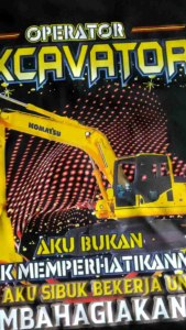 KAOS LENGAN PANJANG EXCAVATOR / DISTRO PREMIUM