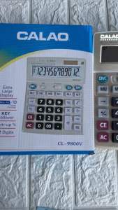 เครื่องคิดเลข CL-9800 ใช้ถ่าน2A-1ก้อน  เครื่องใหญ่ตัวเลขชัดเจน. ปรับทศนิยม4ตำแหน่ง ขนาด15*20 cm. ปุ่มกดคล่อง