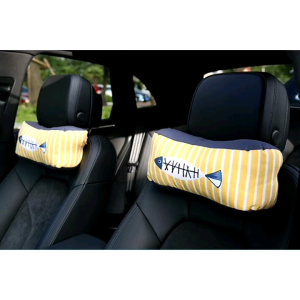 หมอนรองคอ หมอนติดเบาะรถยนต์ ไซต์ใหญ่ หมอนรองคอในรถ พนักพิงศีรษะรถ ลายการ์ตูน น่ารัก ผ้านุ่ม แบบพกพา