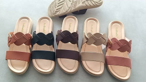 LOLINDA SANDAL WANITA IBU IBU SLOP ENTENG MURAH DAN ANTI SLIP SOL KARET KUALITAS TERJAMIN.NOB317