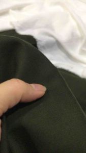 Vải thun cotton màu xanh rêu loại 1 dày co giãn 4 chiều không nhão(khổ 1m55)may đầm váy đầm body thời trang