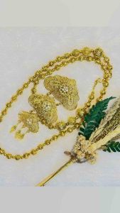 Kalung bros susun tali full kuning wanita terbaru 2025