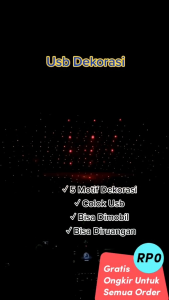 Lampu Interior Dalam Mobil Motif Bintang Colok USB Lampu Dekorasi Interior Mobil Lampu Star Usb AA