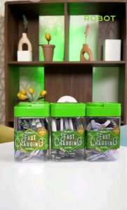 (1 Toples isi 20pcs) Kabel Data Robot (RGM) (RGL) (RGC) 2.1A 100cm - Garansi Resmi 1 Tahun