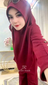 ONESET KNIT PLUS HIJAB BY JR/ONE SET KNIT VIRAL TERLARISS
