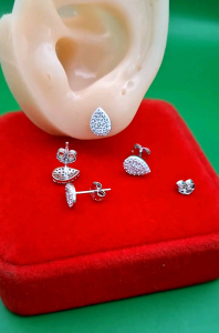 Giwang tusuk perak silver925 anting tusuk dewasa