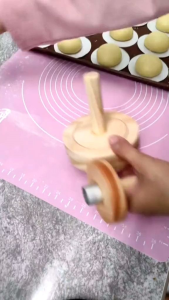 cetakan donat bahan kayu jati belanda bentuk mangkok