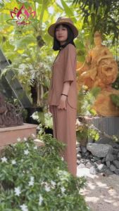 Đồ lam đi chùa nữ vải lụa trượt siêu sang và mát thêu