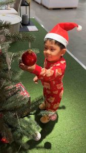 ชุดซานตาครอส ชุดแขนยาว รสชุมชา พร้อมส่ง เที่ยวใส่นอนน่ารักกก