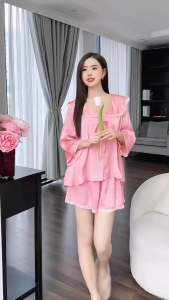 Đồ Ngủ Nữ HEUN YOUNG Đồ Bộ Lụa Mặc Nhà Tiểu Thư Lụa Latin Cao Cấp Mềm Mịn Freesize Dưới 45-70Kg SJ22