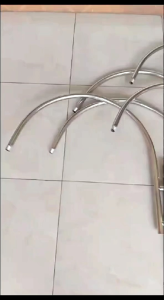 TIANG LAMPU JALAN STAINLESS PANJANG 3 METER FULLSET