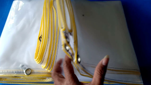 Terpal plastik bening ukuran 3x3 meter ketebalan 150 Micron