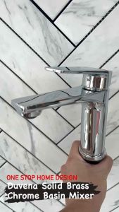 🌈DUVENA🌈BRASS CHROME BASIN MIXER (HOT&COLD)