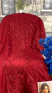 [PRE-ORDER] Ready Made Georgette With Embroidered *Size S-5XL* ( Delivery 10 Days )