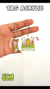 Tag Acrylic 5cm Lebaran Idul Fitri/ Hangtag Acrilik Ramadhan/ hiasan Hampers