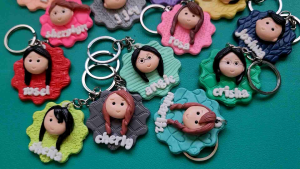 Customized/Personalized Cute Handmade Chibi Keychain keychain tag Perfect gift for Someone💖