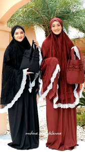 Mukena Swiss by Dalanova 100% Mukena Katun Jumbo