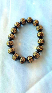 Black Onyx Bracelet (Big Beads) by Apple Paguio