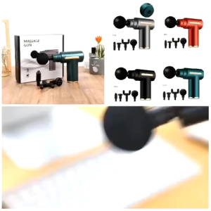 Alat Pijat Terapi Elektrik Massage Gun/Smart Alat Pijat Getar Elektrik 4IN1