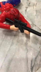 ตุ๊กตาคลานสไปเดอร์แมน spider man คลานเคลื่อนที่ได้ ยิงปืนมีเสียง มีเสียง ใส่ถ่านAA 2 ก้อน