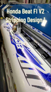 HONDA BEAT FI V2 STRIPING - DESIGN 1 (WATERPROOF LAMINATED FADE PROOF)