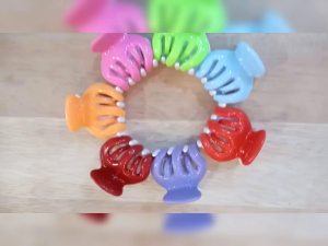 JEDAI 5JARI 5CM / JEDAI MIX 2 WARNA / JEPIT RAMBUT 5CAKAR / JEPITAN SALON - 1PCS / JDM-7811