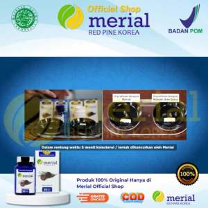 Merial Red Pine Korea 4 BOX - Isi 30 Kapsul / Hancurkan Plak Kolesterol / Atasi Hipertensi