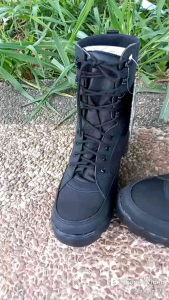 SEPATU PDL PERIA BOOT SAFETY COMMANDO JATAH WEBA MILITERY BLACK 8 INC
