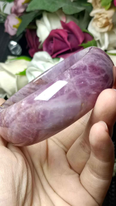 Pink Crystal Madagascar Lavender Pink Quartz Bangle 58mm 天然马达加斯加薰衣紫粉晶手镯 58mm