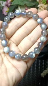 Premium Quality Natural Labradorite/ Natural Moonstone High quality Bracelet 9mm +-